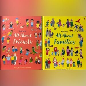 Usborne Books (Set of 2) All About Friends/All About Families